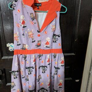 Sourpuss Circus Strongman Cats Dress